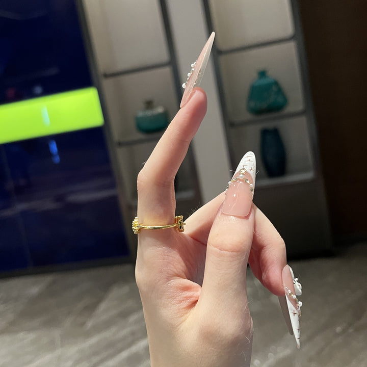 Decorative Rhinestone Nail Tips