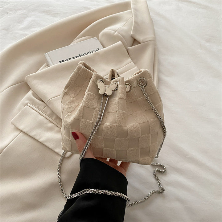 Elegant Woven Drawstring Mini Handbag Stornfield