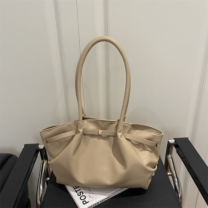 Premium Soft Leather Handheld Tote Bag Stornfield