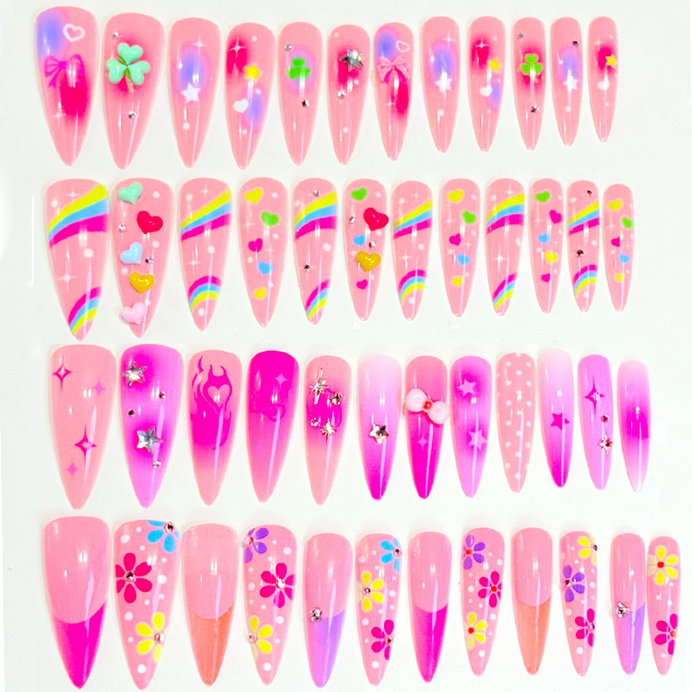 Playful Themed Press-On Nail Set Stornfield