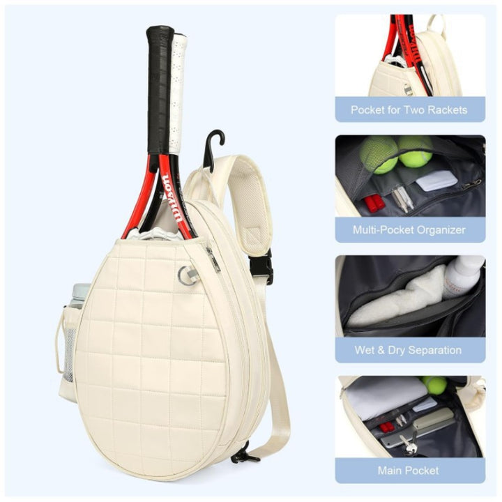Sporty tennis backpack bag with innovative folding design Stornfield