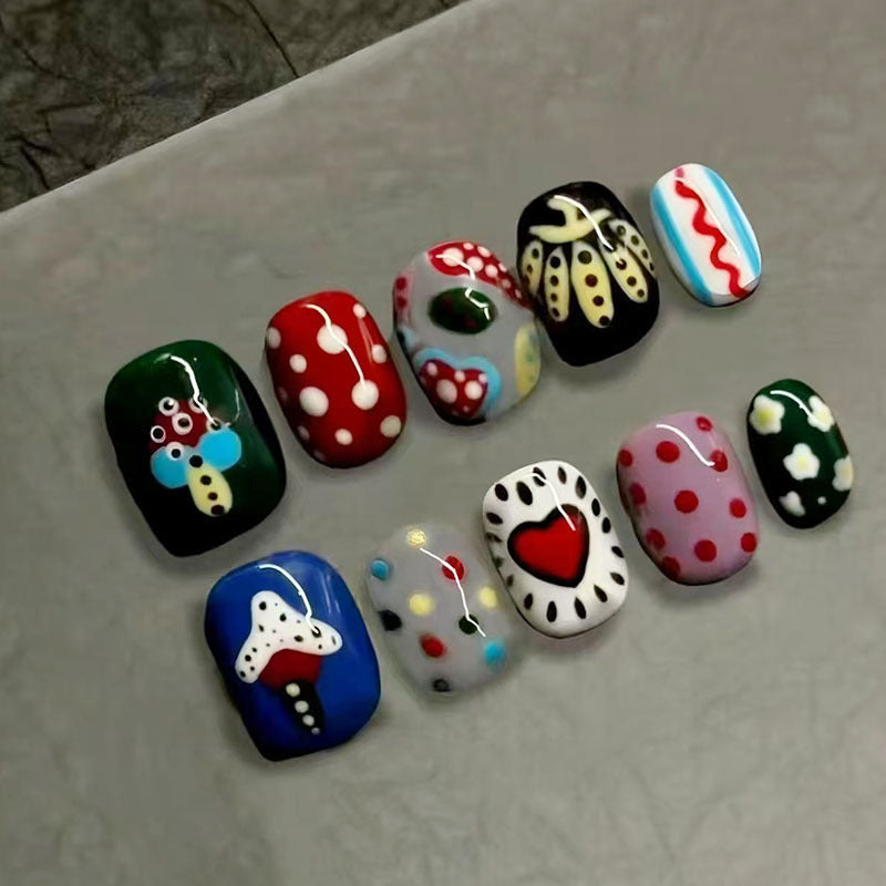 Playful Artistic Nail Art Design Set Stornfield