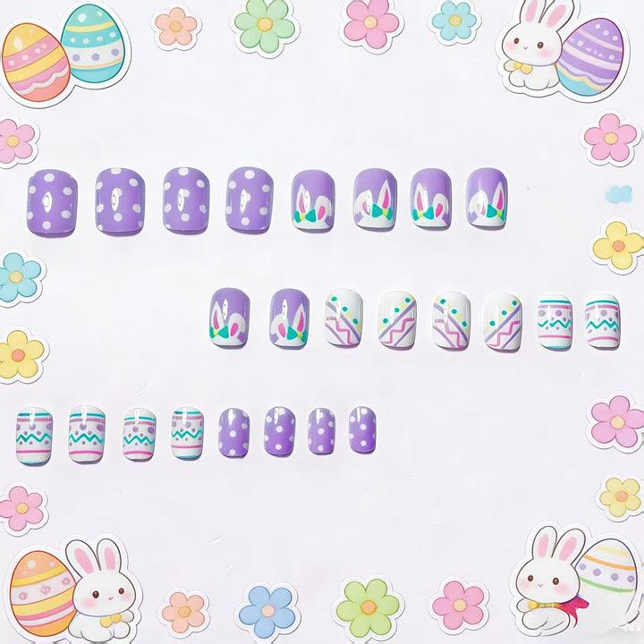 Artificial nails in creative Easter design Stornfield