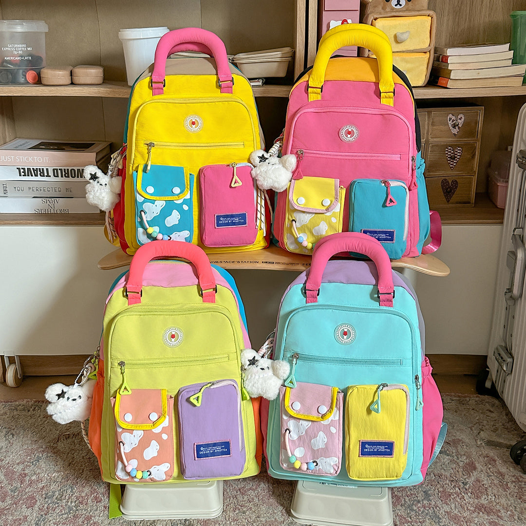 Color Block Multi-Functional Backpack Stornfield