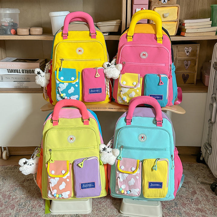 Color Block Multi-Functional Backpack Stornfield