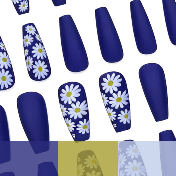 Floral Matte Nail Enhancements Stornfield