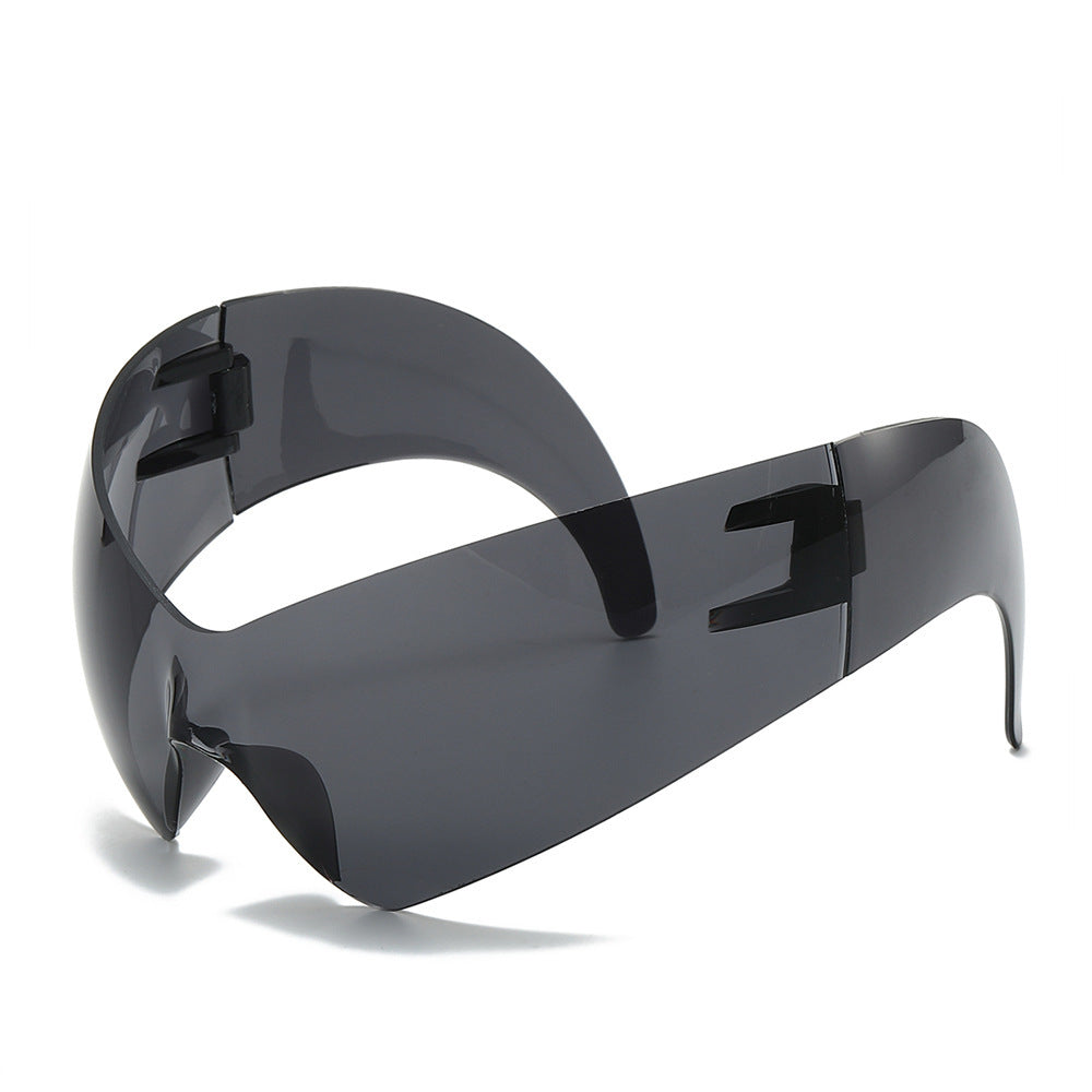 Futuristic Oversized Shield Sunglasses Stornfield