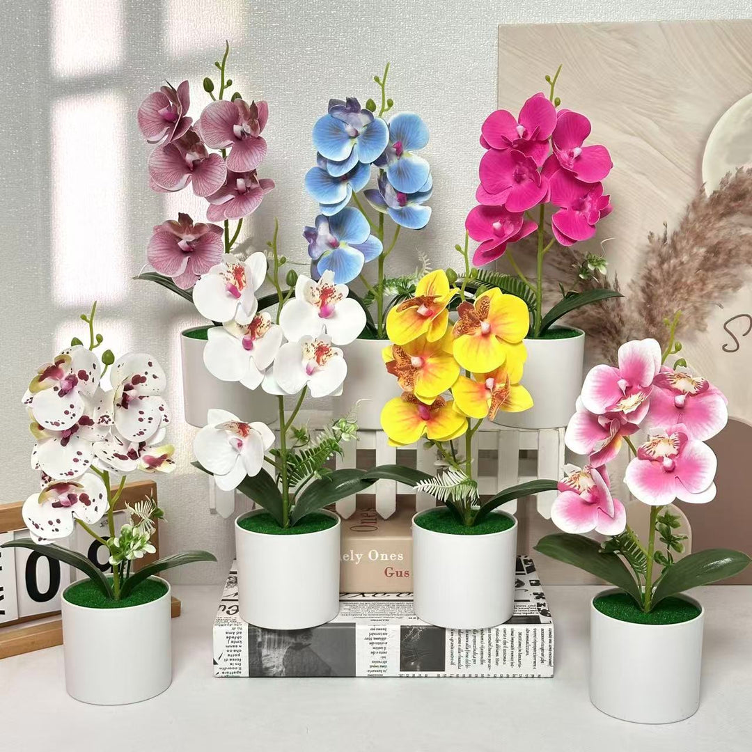 Lifelike Floral Orchid Plant for Home Decor