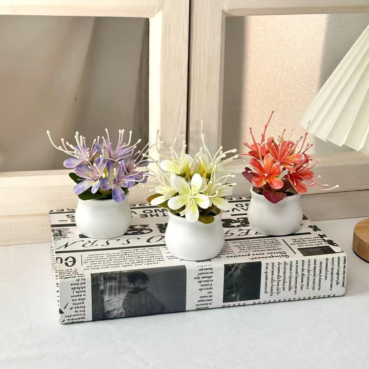 Artificial Floral Centerpiece for Tabletop Home Decor Display