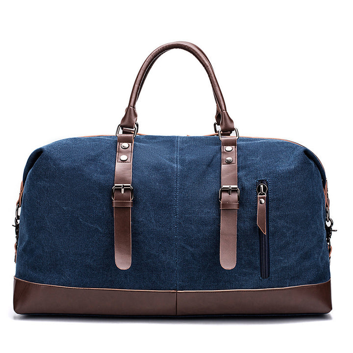 Spacious Travel Bag Made of Sturdy Canvas and Leather Stornfield