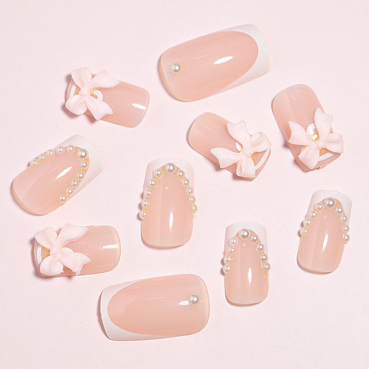 Elegant Decorative Press-On Nail Set Stornfield