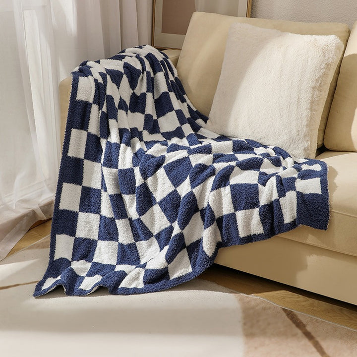 Cozy Checkerboard Throw Blanket
