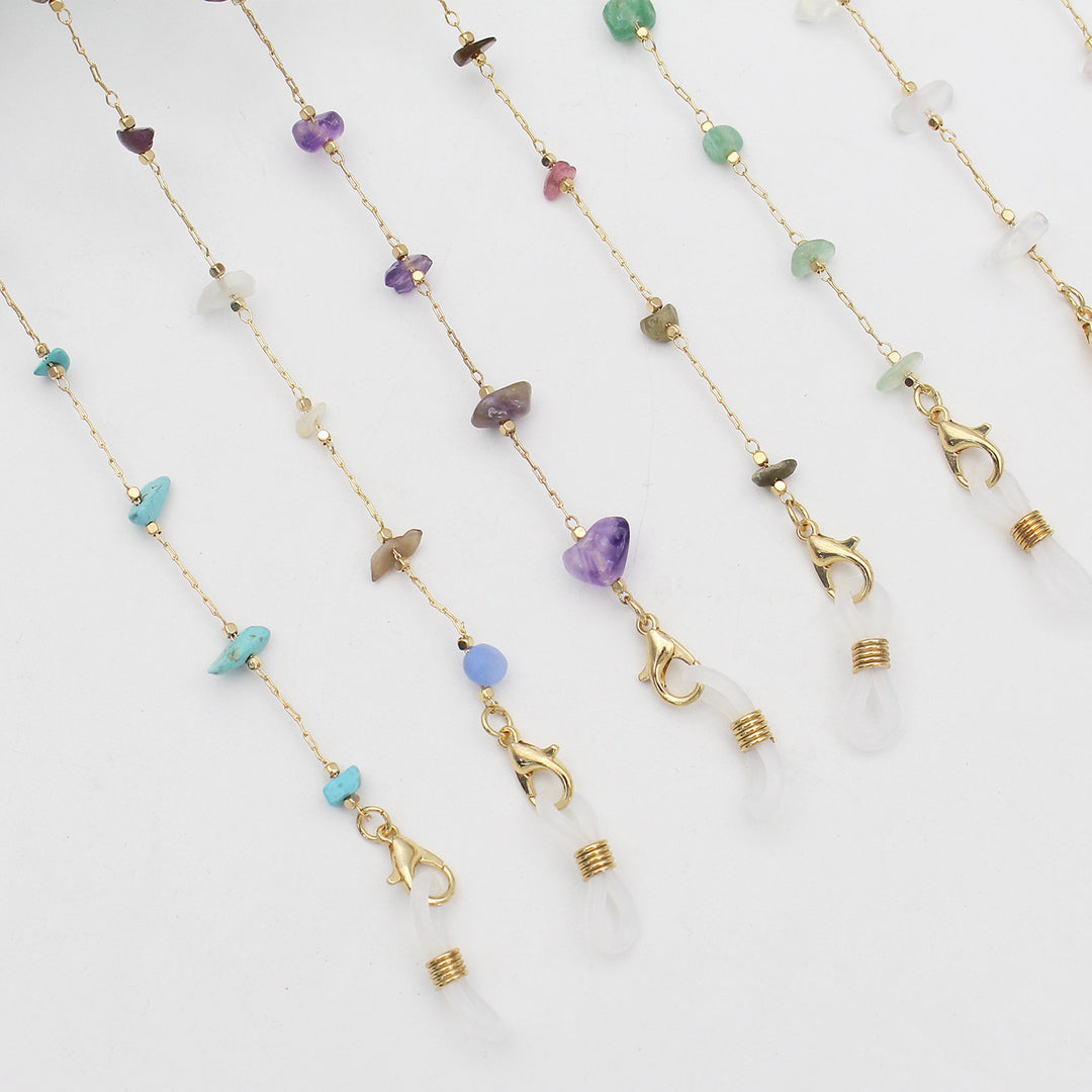 Elegant Crystal-Embellished Eyewear Chain Stornfield