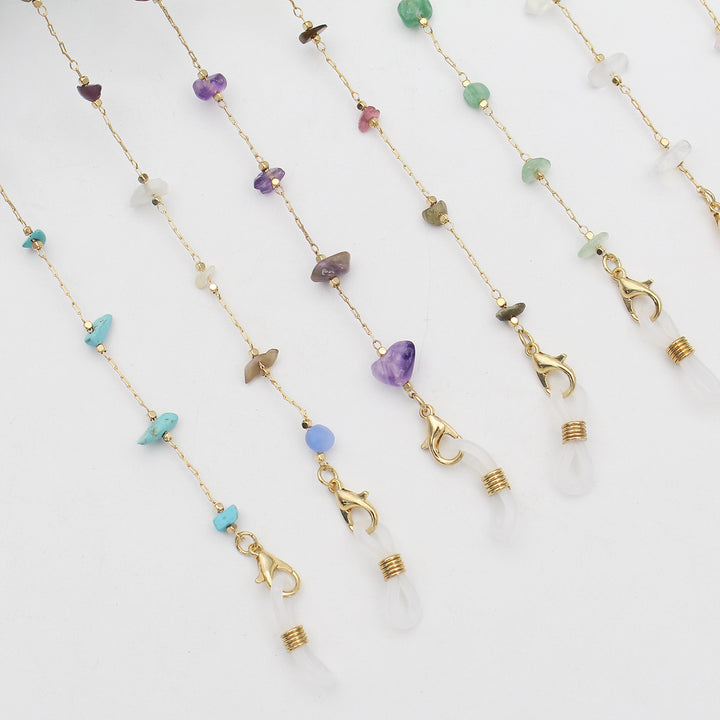 Elegant Crystal-Embellished Eyewear Chain Stornfield