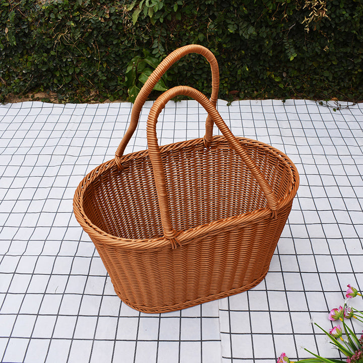 Stylish Handwoven Storage Basket with Twin Handles Stornfield