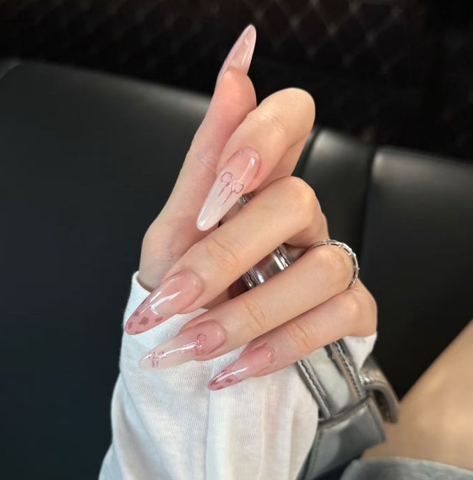 Artistic Heart Pattern Nail Art Extensions Stornfield