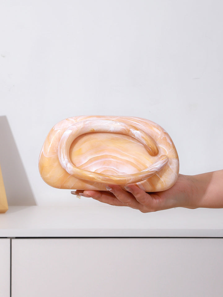Sculptural Acrylic Evening Clutch