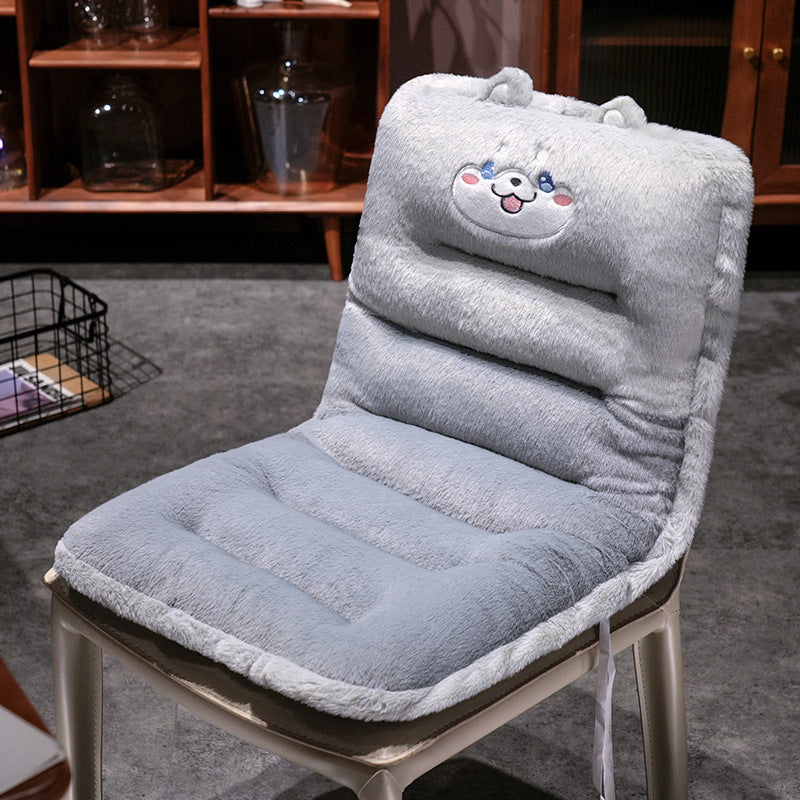 Plush seat cushion with animal design Stornfield