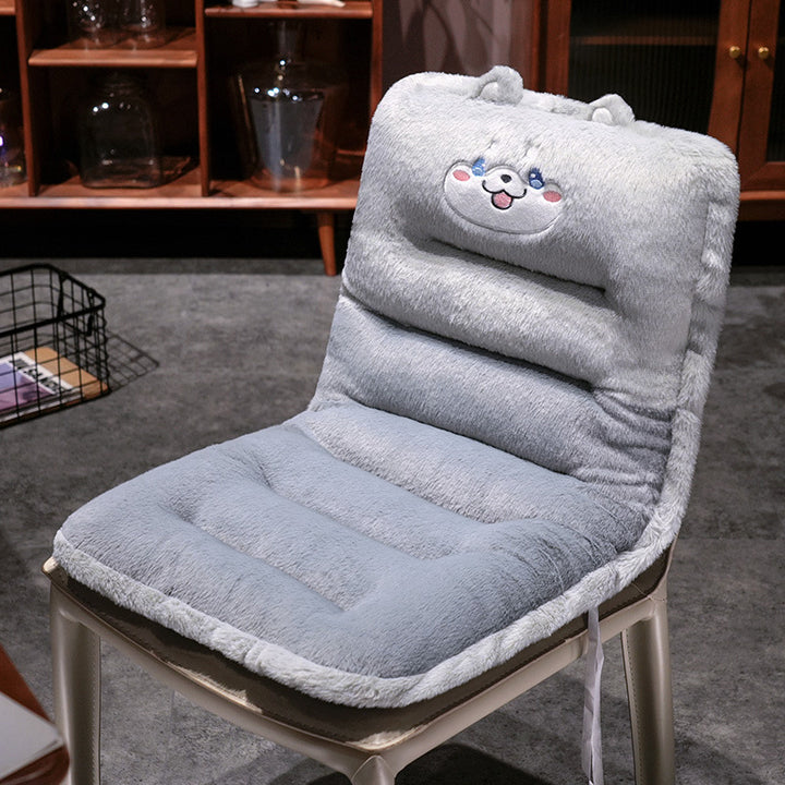 Plush seat cushion with animal design Stornfield