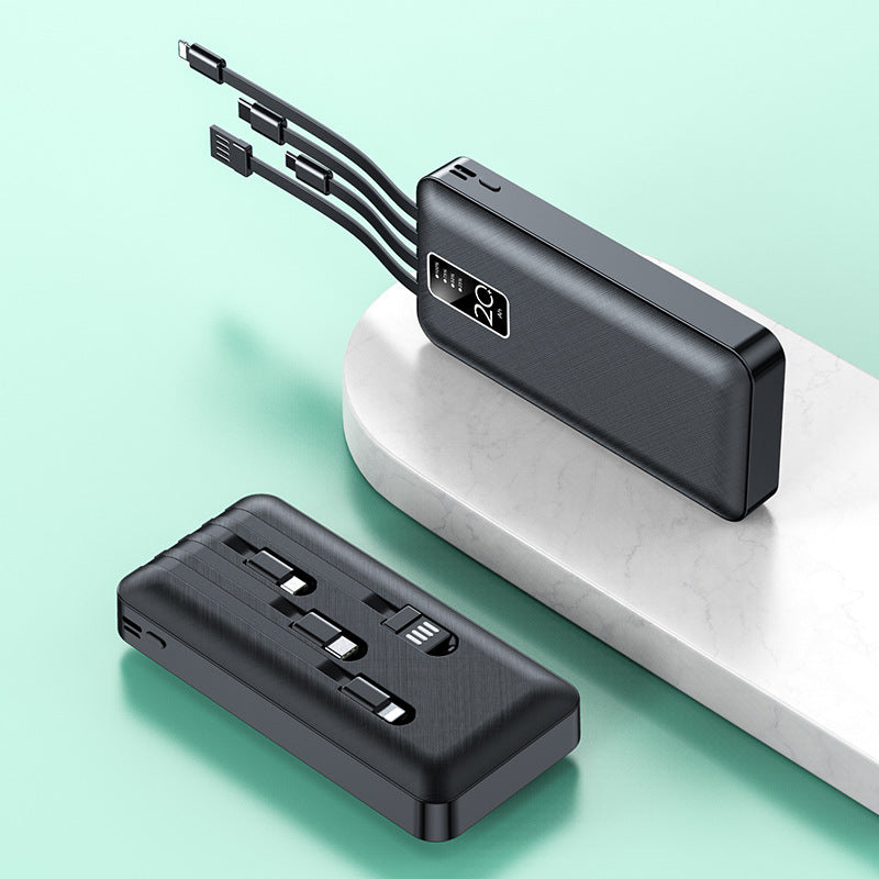 Powerful power bank with integrated multi-cable Stornfield