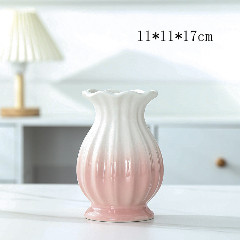 Elegant Floral Design Ceramic Vase Stornfeild