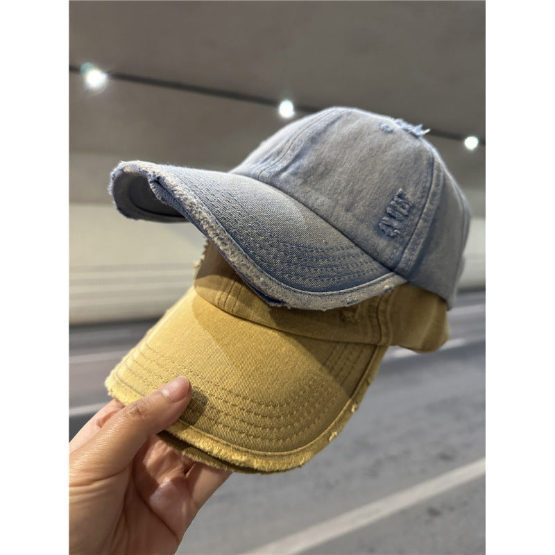 Women's Distressed Denim Baseball Cap Stornfield 1784084028