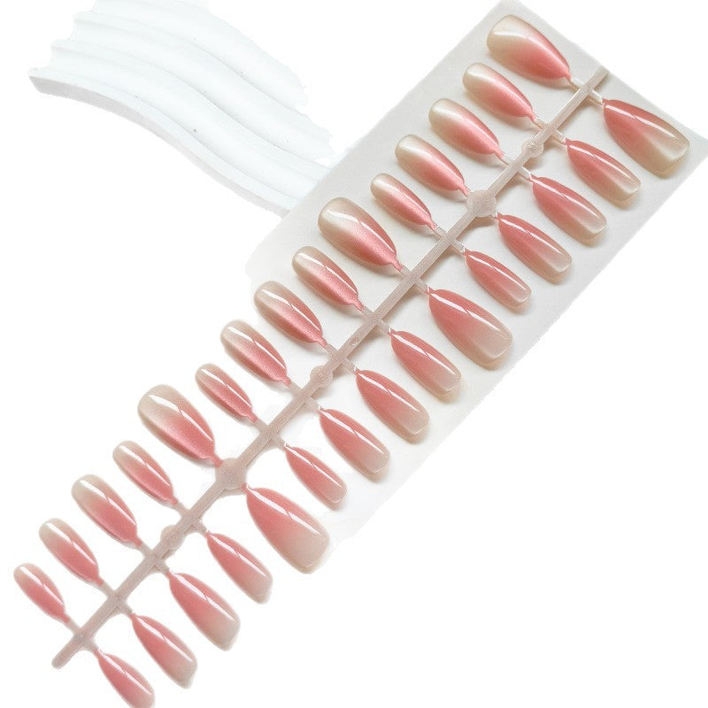 Elegant Artificial Fingernails In Gentle Ombre Look Stornfield