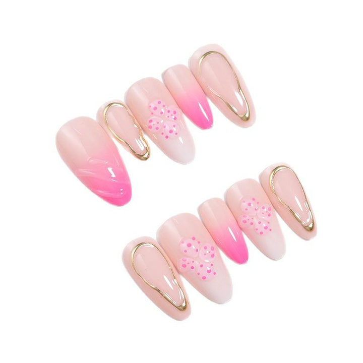 Elegant Ombre Floral Design Press-On Nails Stornfield