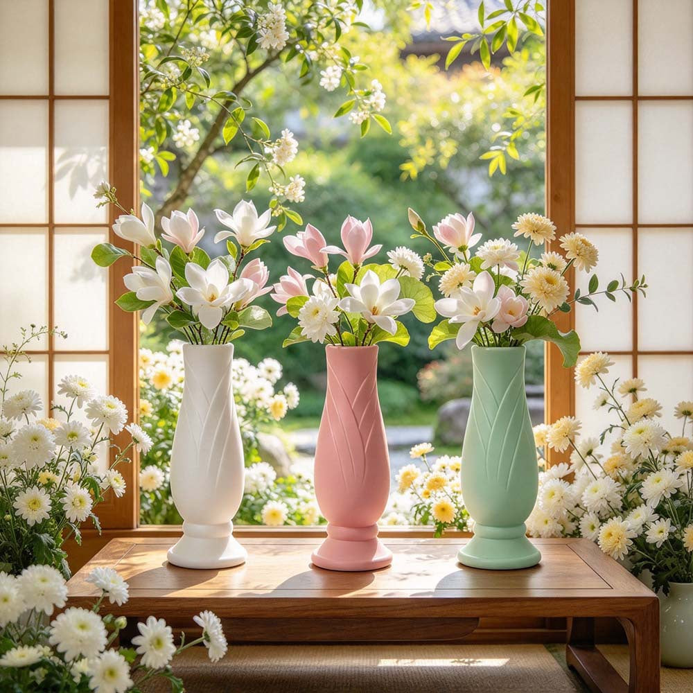 Elegant Leaf-Patterned Decorative Vase Stornfeild