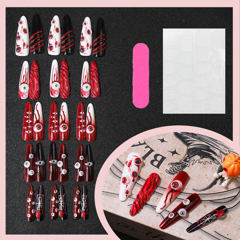 Creative Halloween-Themed Press-On Nail Set Stornfield