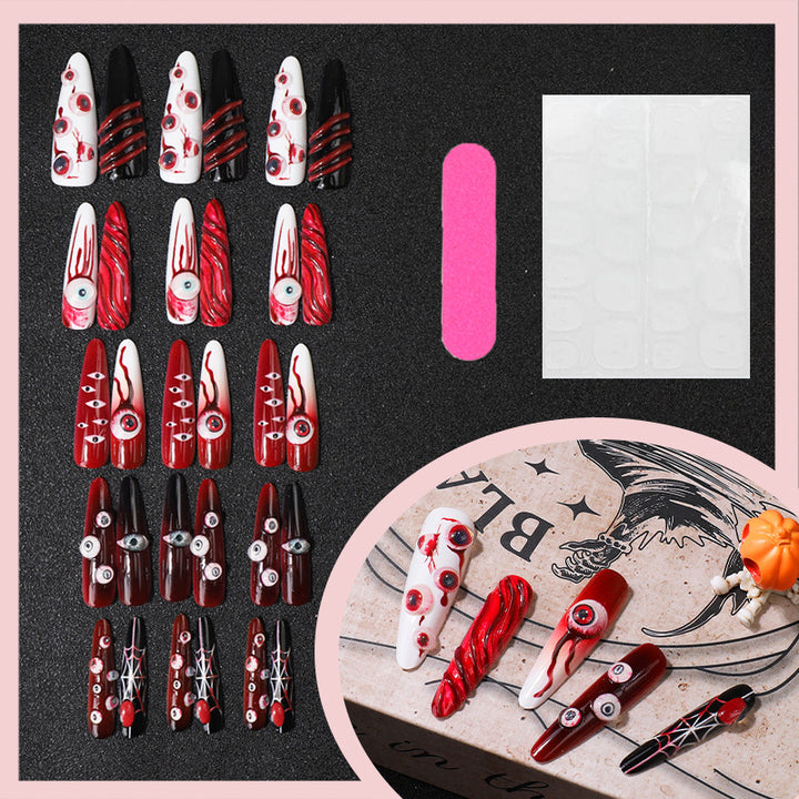 Creative Halloween-Themed Press-On Nail Set Stornfield