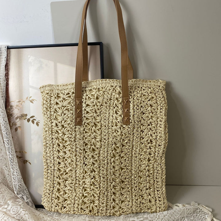 Handcrafted basket bag with unique circular pattern Stornfield