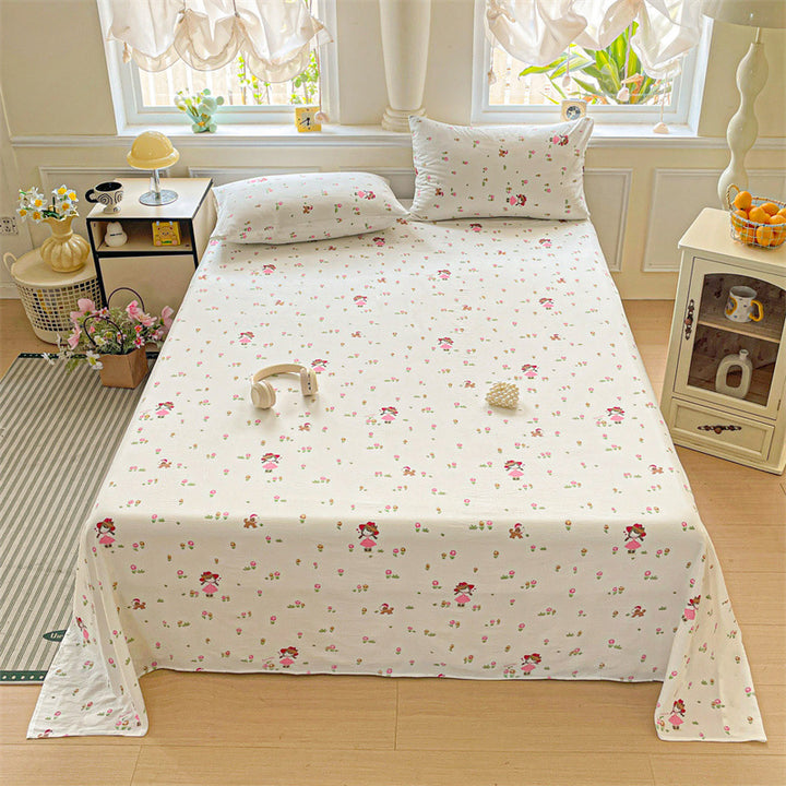 Cartoon-Themed Fitted Bed Sheet Set