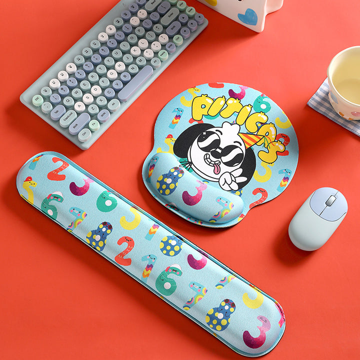 Cartoon-Themed Ergonomic Wrist Rest Pad
