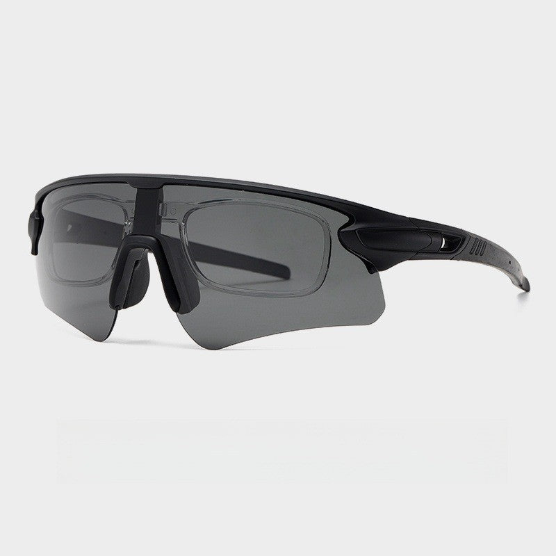 Unisex sporty high-performance sunglasses with aerodynamic design and adjustable nose pad Stornfield