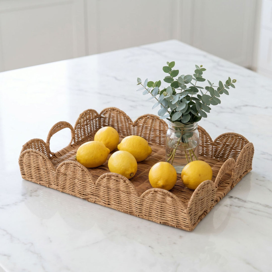 Elegant serving basket in wave pattern Stornfield
