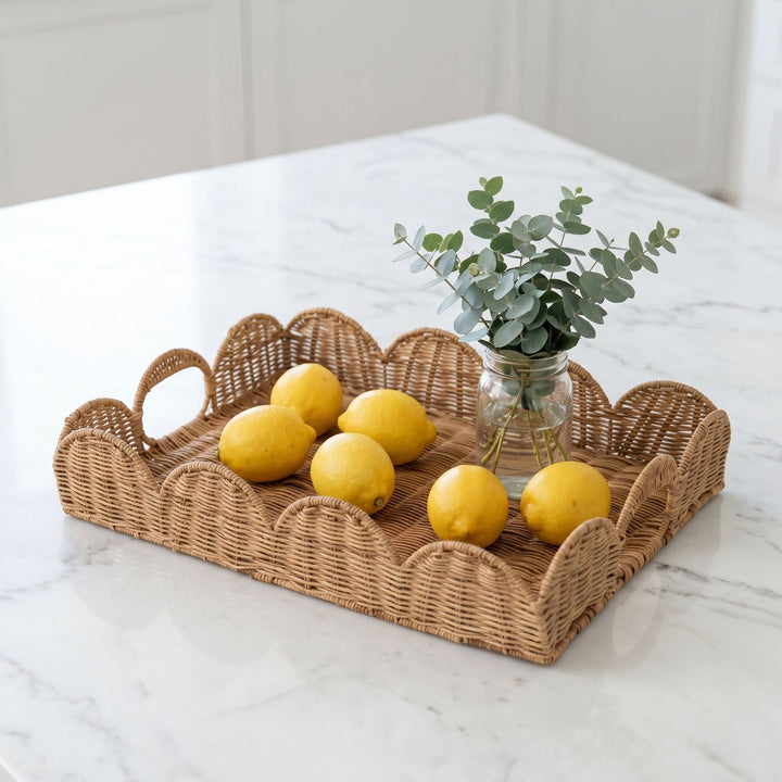 Elegant serving basket in wave pattern Stornfield
