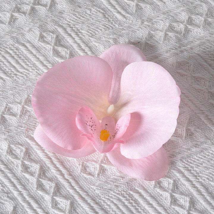 Elegant Silk Orchid Hair Accessory