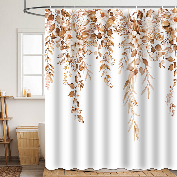 Floral Patterned Bathroom Shower Curtain Stornfield