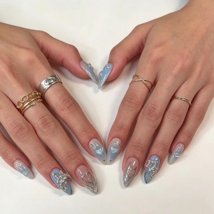 Artistic Press-On Nail Art Set Stornfield