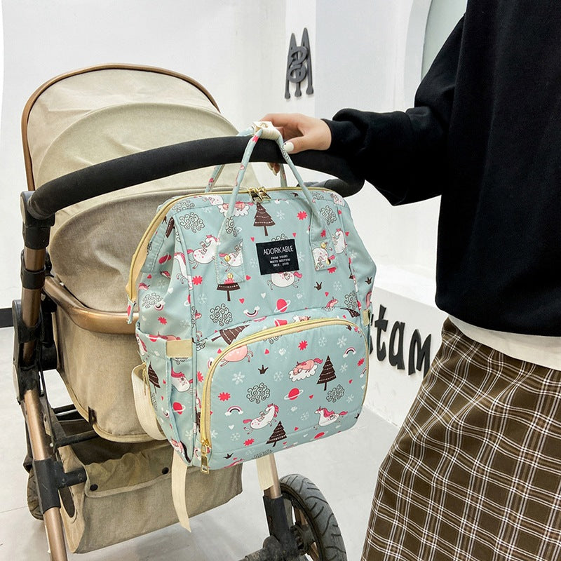 Playful Unicorn Print Diaper Backpack Stornfield