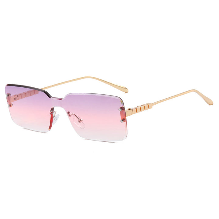 Women's modern rectangular sunglasses with stylish metal frame Stornfield