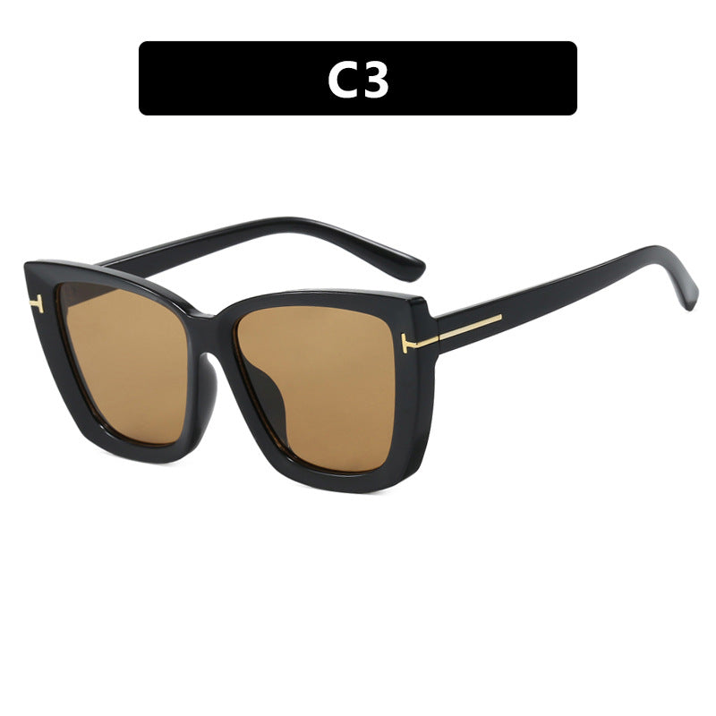 Women's large sunglasses in modern design with trendy tortoise pattern Stornfield