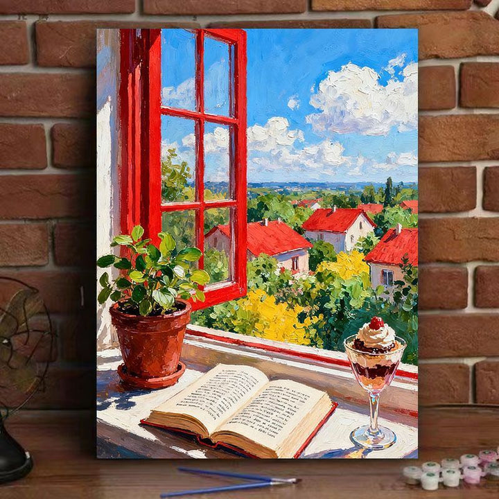 Scenic Window View Canvas Art Print Stornfield