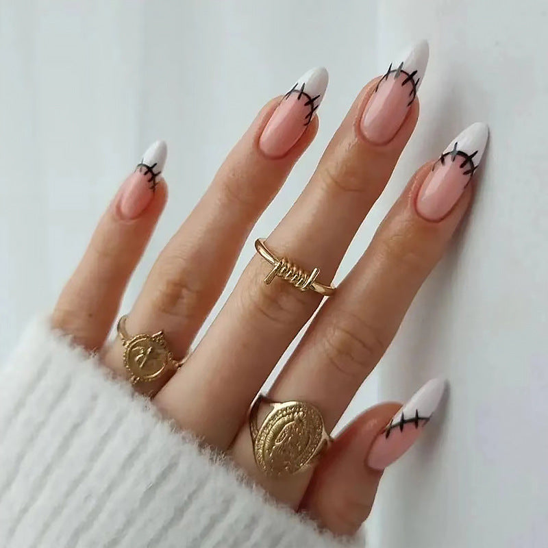 Artificial nail set with unique patterns Stornfield