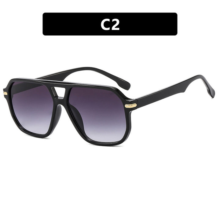 Women's fashionable sunglasses with square frame and eye-catching lenses Stornfield
