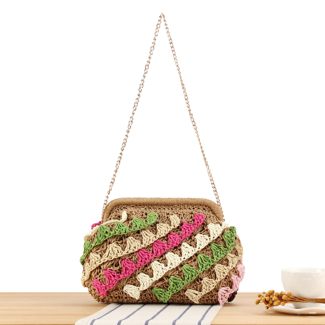 Shoulder bag with colorful woven pattern Stornfield