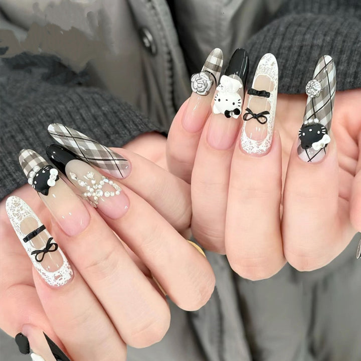 Artistic Gel Press-On Nail Set Stornfield