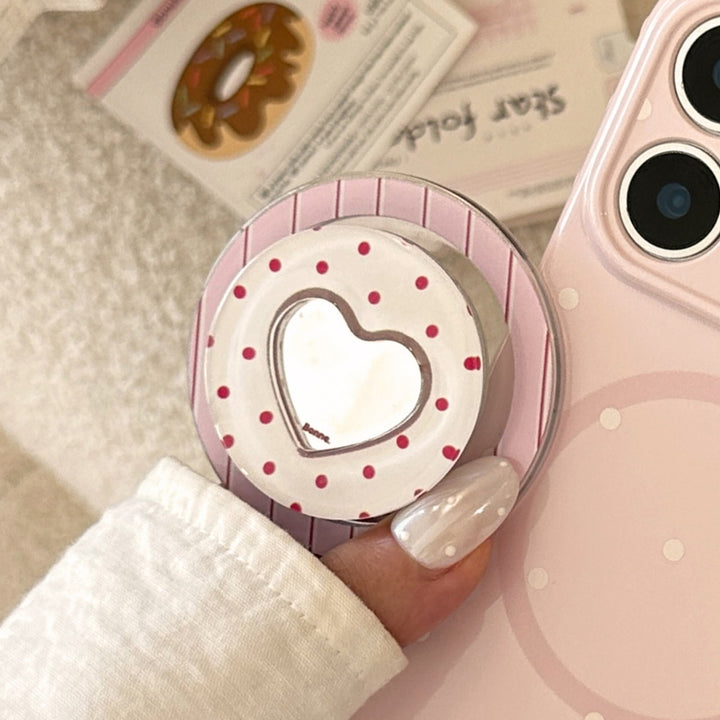Heart-shaped coaster with playful design Stornfield