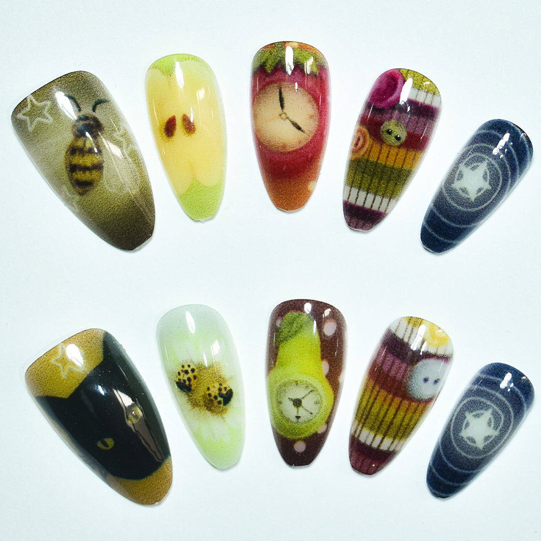 Artistic Themed Nail Art Extensions Stornfield